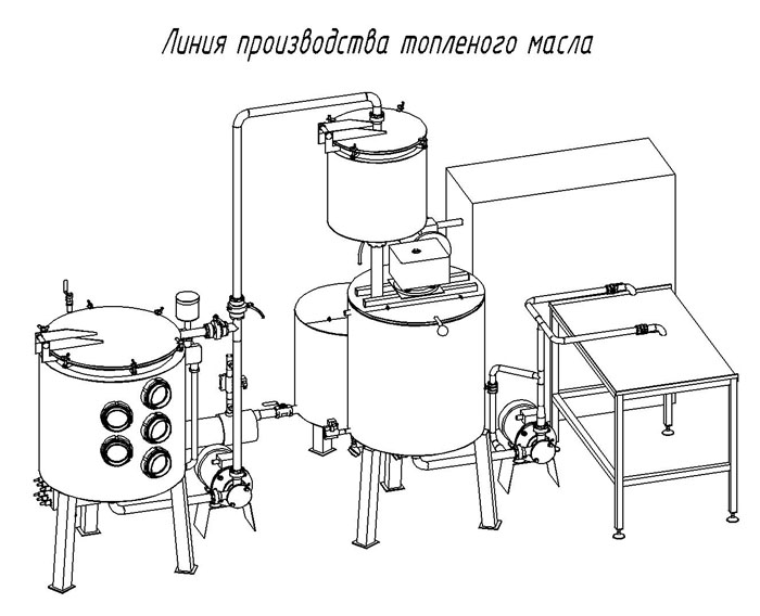 Технологическая схема производства маргарина